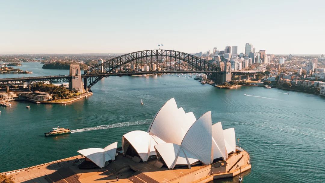 aerial view of Sydney, Australia